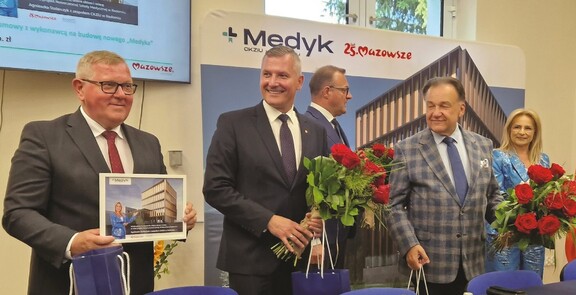 Od prawej: Adam Struzik, Rafał Rajkowski, Leszek Przybytniak